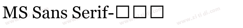 MS Sans Serif字体转换